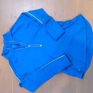 Athleta Pullover Half Zip Top, Size M, Blue